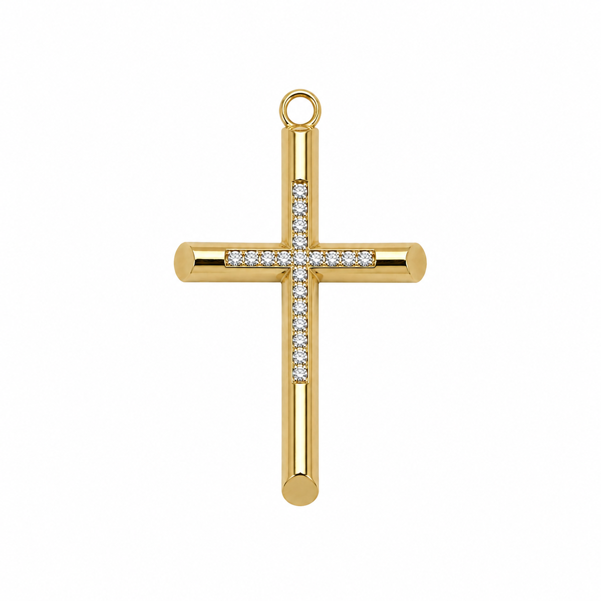 Gold Diamond Cross